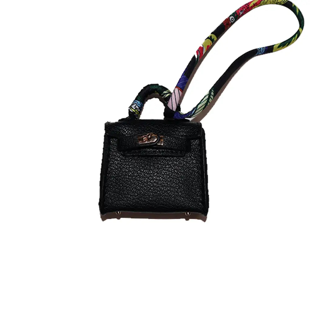 Kelly Mini Classic Style Inspired Handbag Charm Black