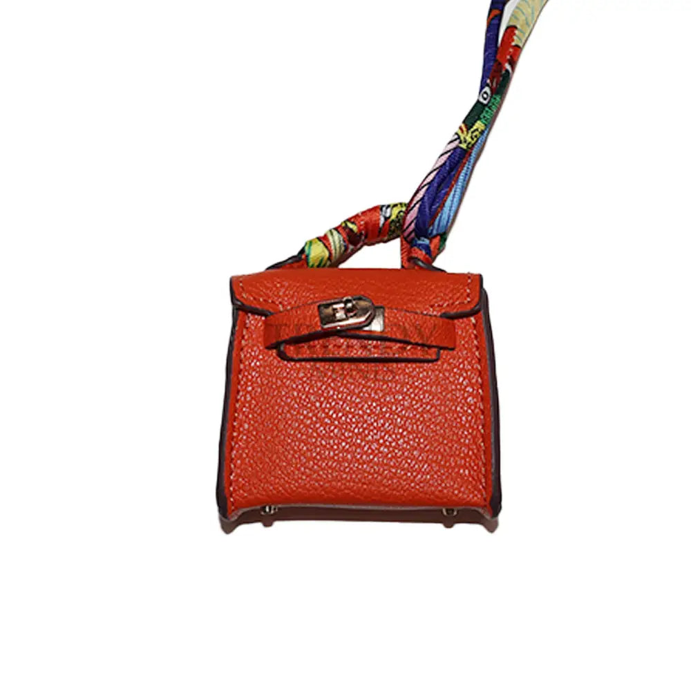 Kelly Mini Classic Style Inspired Handbag Charm Orange