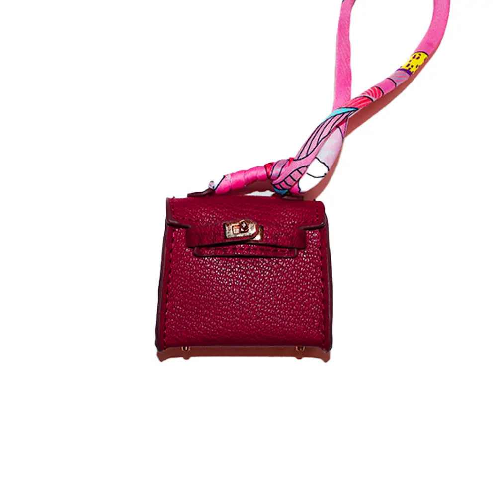Kelly Mini Classic Style Inspired Handbag Charm Red