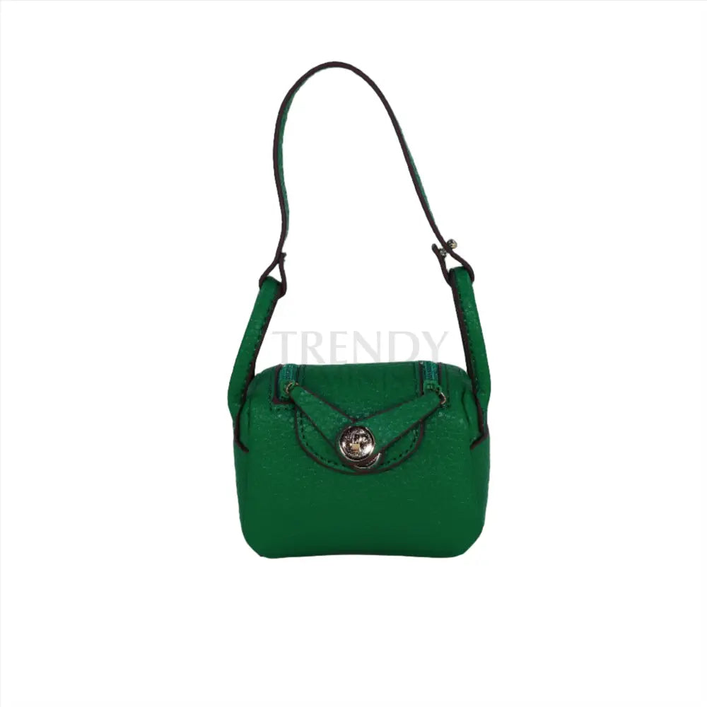 Green Hermes Inspired Lindy Handbag Purse Charm and AirPods Holder