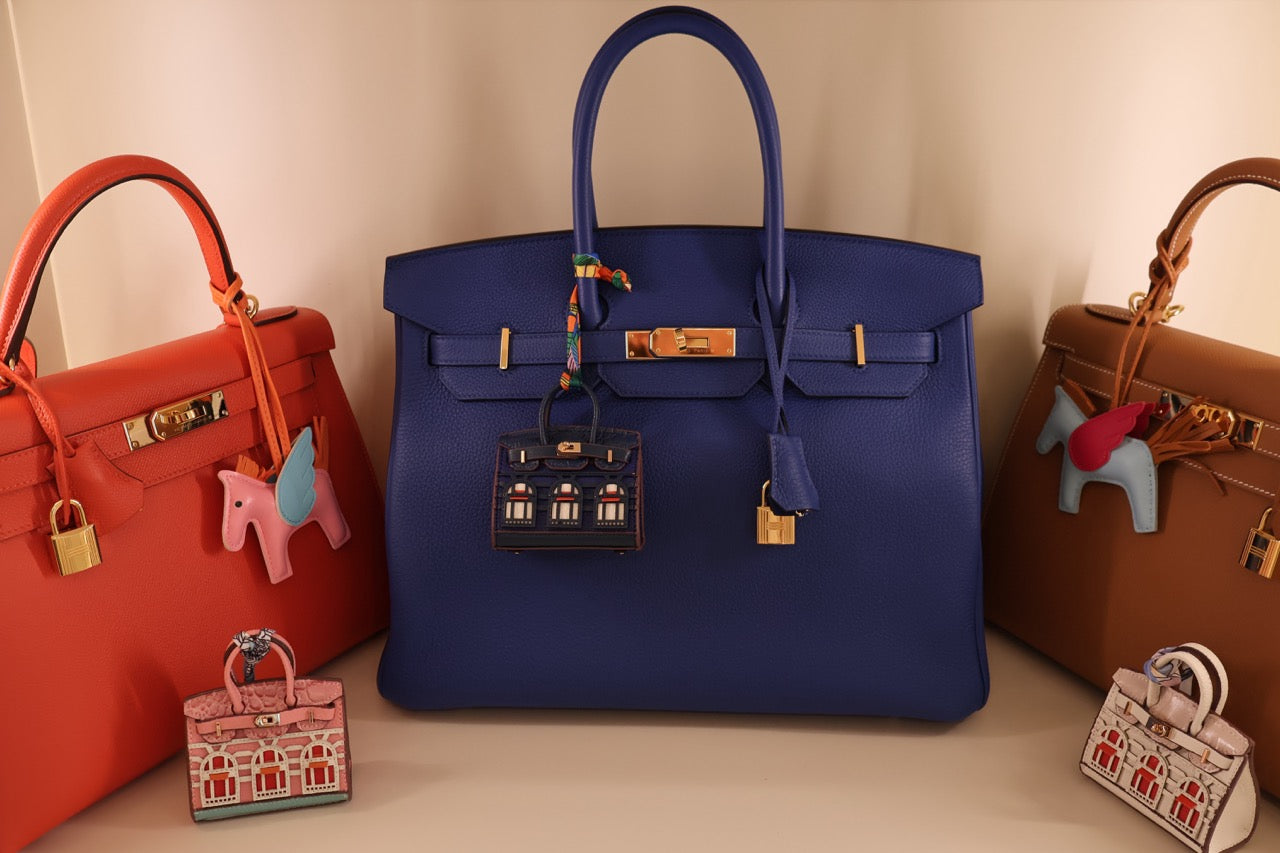 Hermes Birkin and Kelly with Trendy Mini Charms