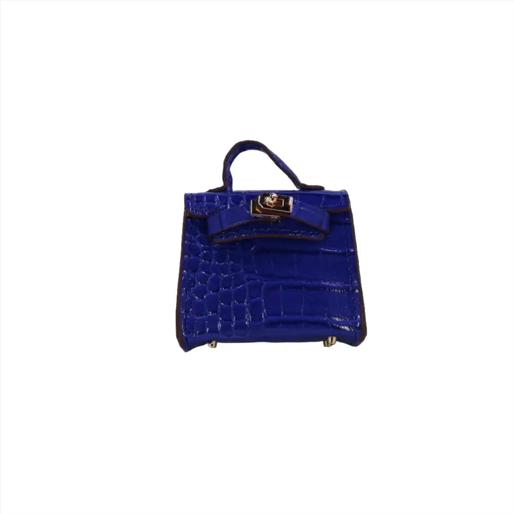 
                      
                        Kelly Faux Crocodile Handbag Inspired Bag Charm Blue
                      
                    